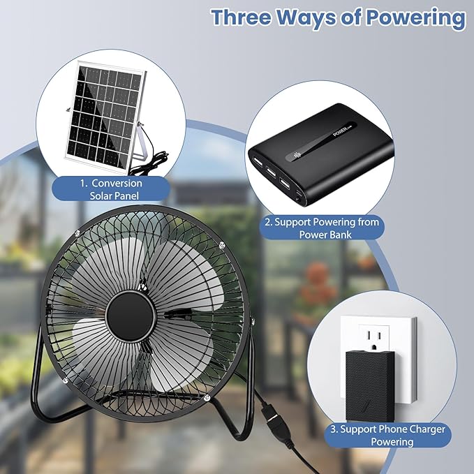 Portable Metal Floor Fan