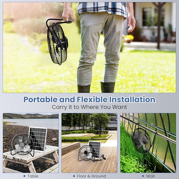 Portable Metal Floor Fan